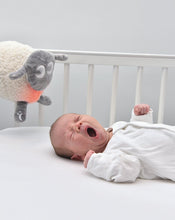Load image into Gallery viewer, ewan deluxe | baby shushing sleep sheep | gray
