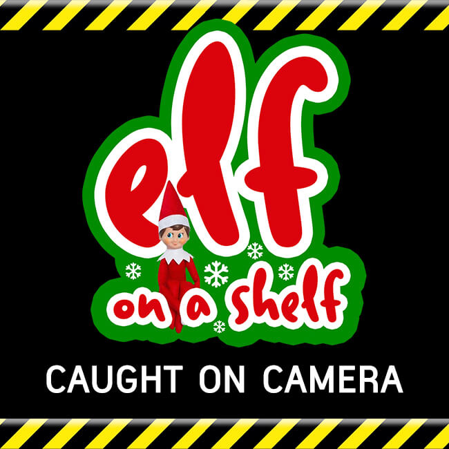 Elf on a shelf caught on camera