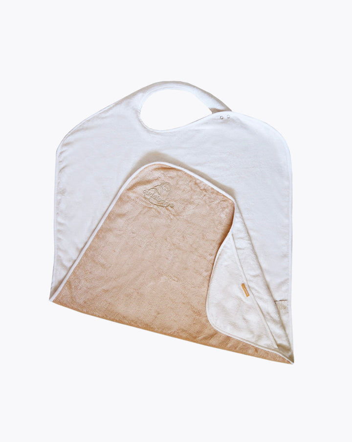 Cuddledry | hands free baby towel | beige