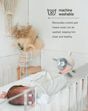 Load image into Gallery viewer, ewan Deluxe | baby shushing sleep sheep | grey
